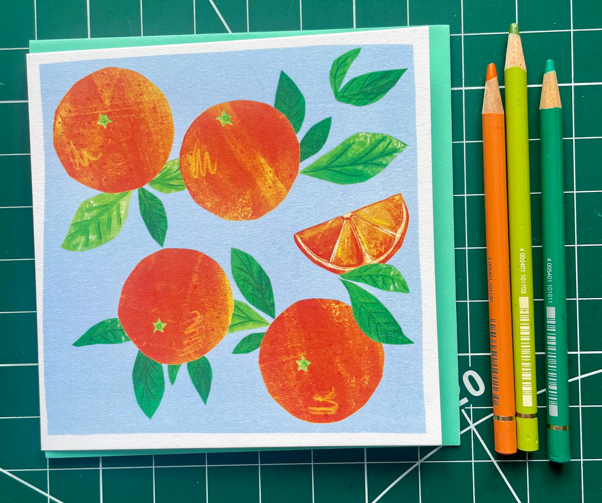 Kate Read Illustration - Wholesale Everyday Greeting Card - Oranges Greetings Card 2