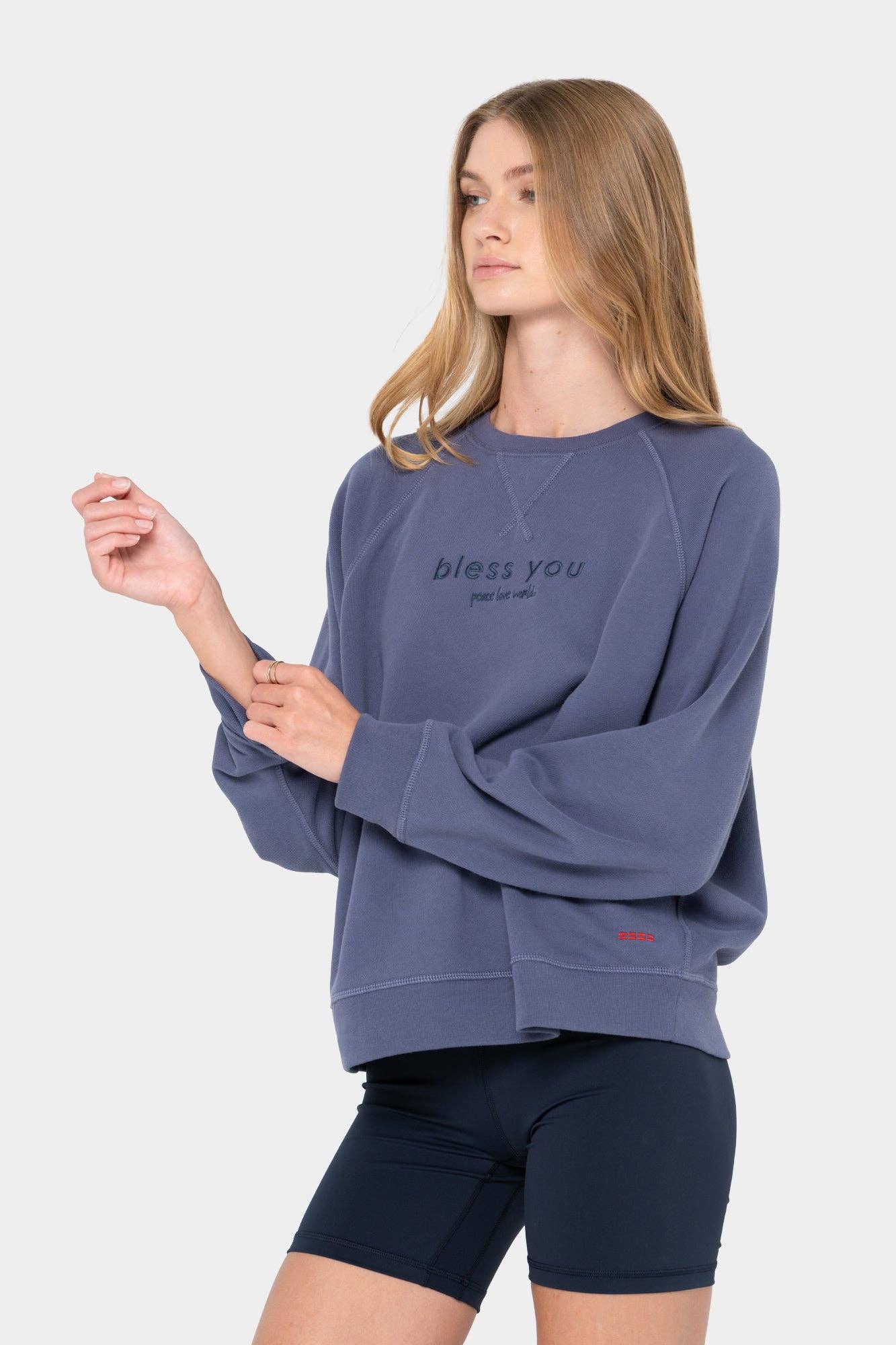 Peace Love World - Wholesale Sweatshirt - Women's - Core Crewneck Sweatshirt3