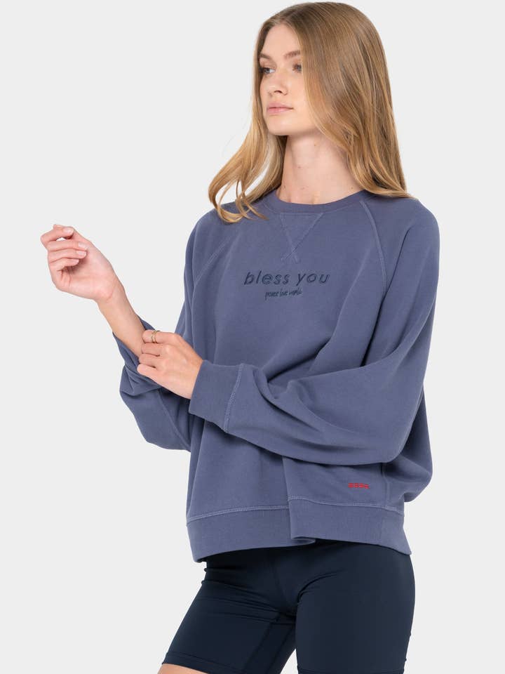 Peace Love World - Wholesale Sweatshirt - Women's - Core Crewneck Sweatshirt3