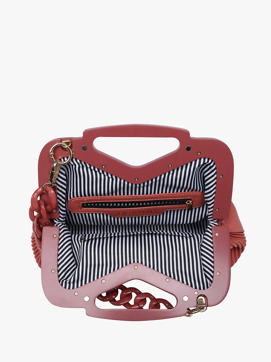 Jen & Co. – Großhandel Henkeltasche – Damen – EH2251 Remy Faltentasche mit Kettenriemen3