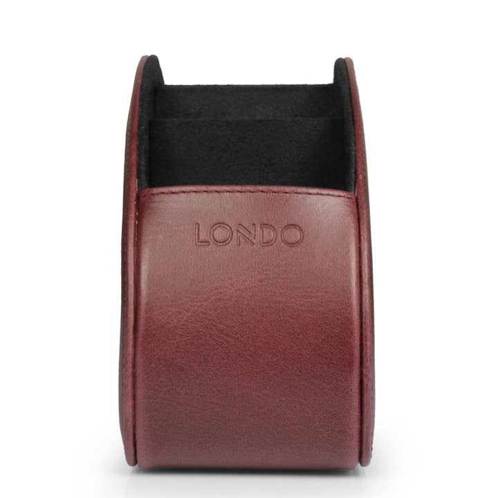 Londo - Wholesale Desk Organizer - Londo Remote Control Holder with 5 Pockets, Store DVD, Blu-Ray, TV, Roku or Apple TV Remotes, Italian Top Grain Leather with Suede Lining39