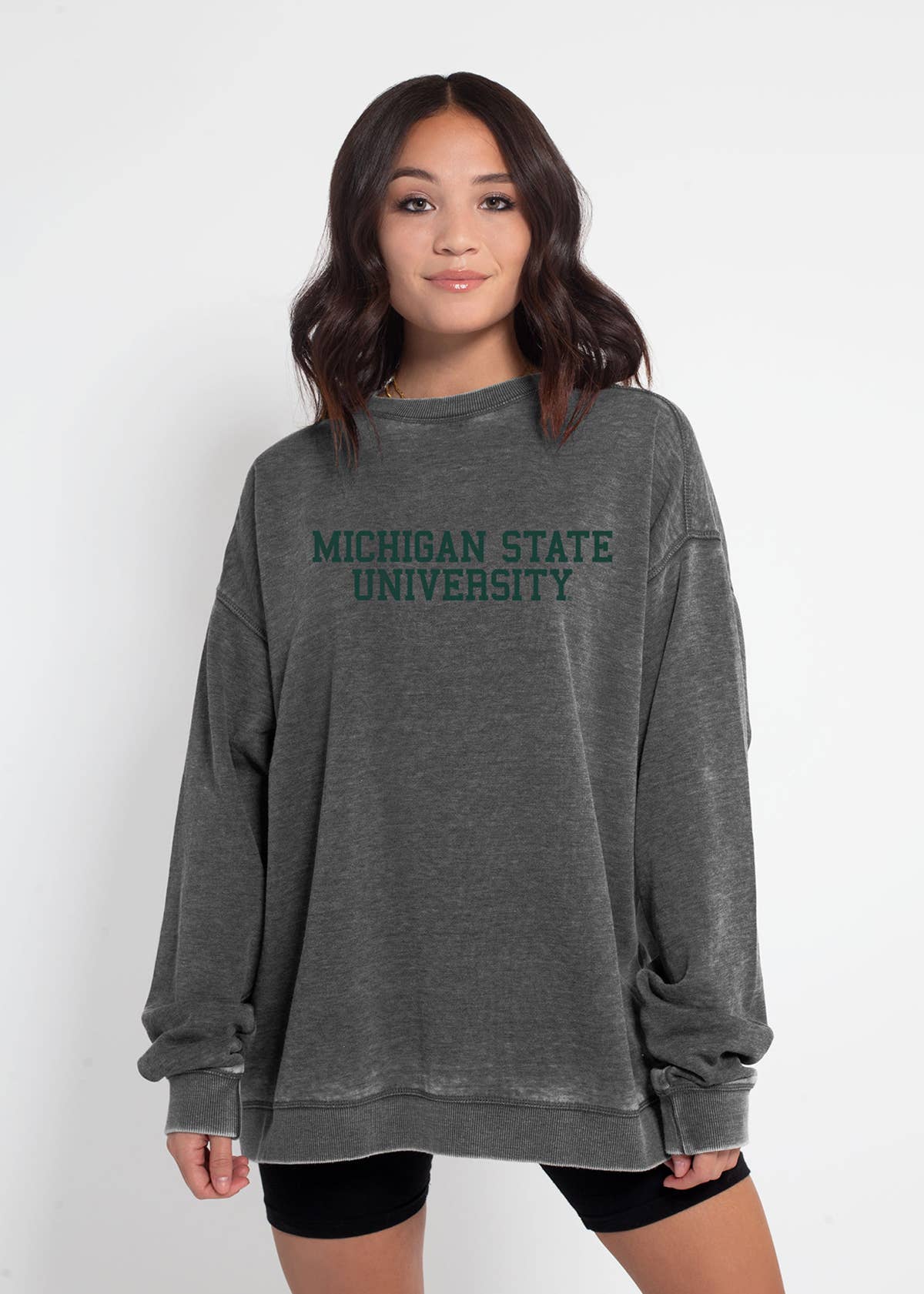 chicka-d - Venta al por mayor Sudadera estampada - Mujer - Sudadera Big Ten Campus Crew5