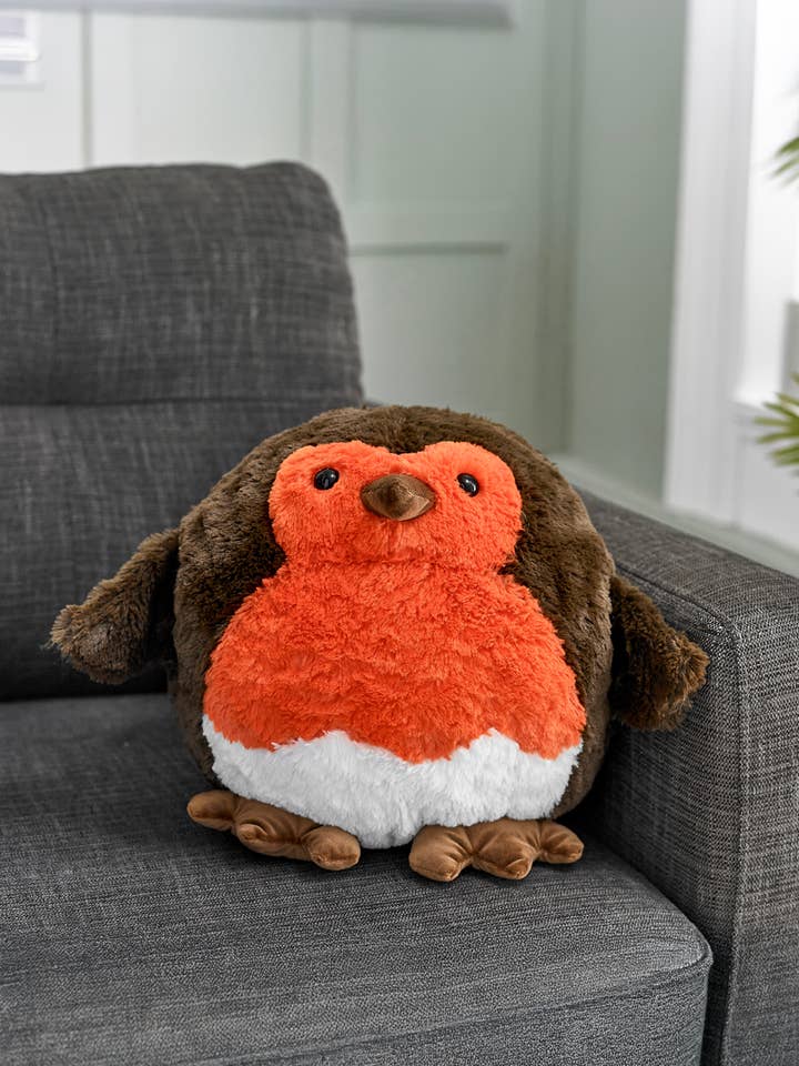 Weicher kuscheliger riesiger Handwärmer Gemütlicher Rotkehlchen für den Großhandel von Cozy Time Ltd