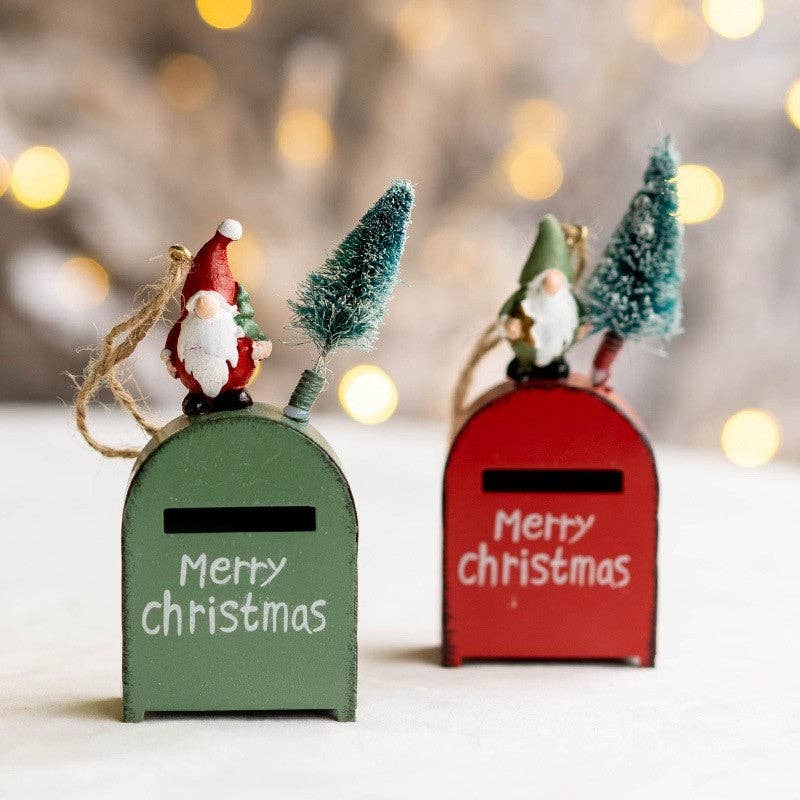 UZ Wholesale Store - Wholesale Ornament - Iron Christmas Tree Mailbox Decoration Ornament5