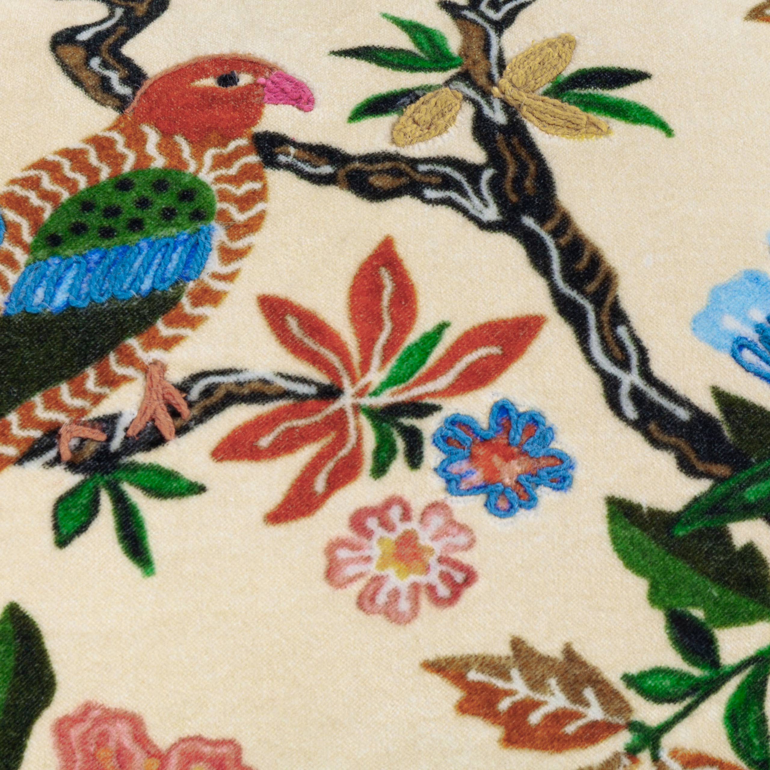 Sittacula Embroidered Cushion Multi for wholesale on Faire4