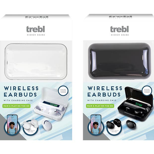 Wireless Earbuds with Smart Touch Control & Charging Case for wholesale by LMT-UK