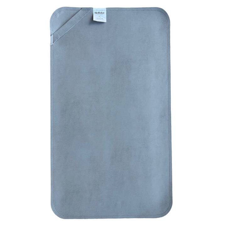 NOIR/GRIS Holliday and Home ~ 100% CUIR VEGAN - MATELAS À LANGER POUR BÉBÉ - en vente sur Faire6