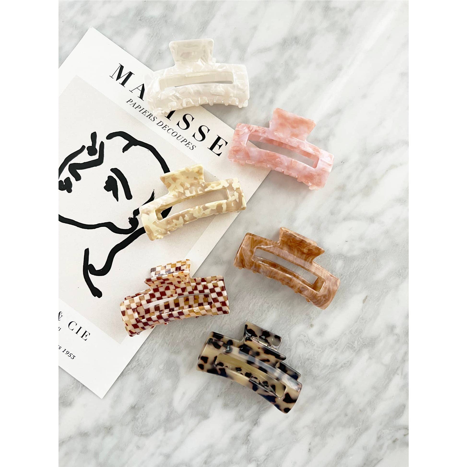 LoveLina - Wholesale Hair Clip - Women's - Acetate Tortoise Hair Clips - ALLIE4