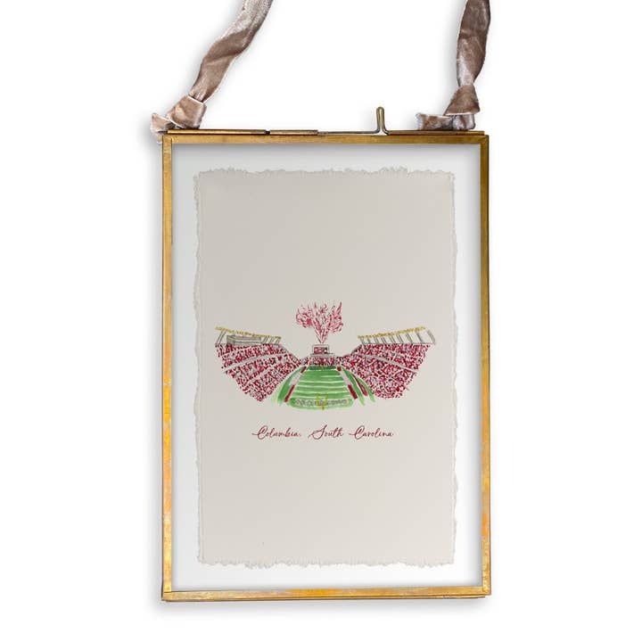 French Graffiti - Wholesale Tea Towel - Columbia, South Carolina Stadium13