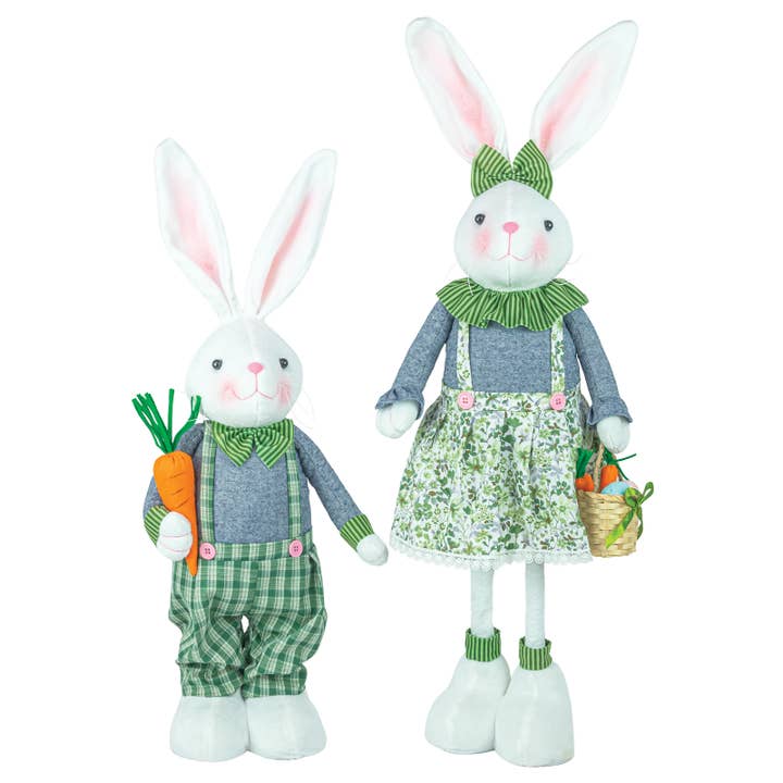 Gentle Easter Bunny Green Stretch Leg, 2 Assorted for wholesale by Hanna's Handiworks
