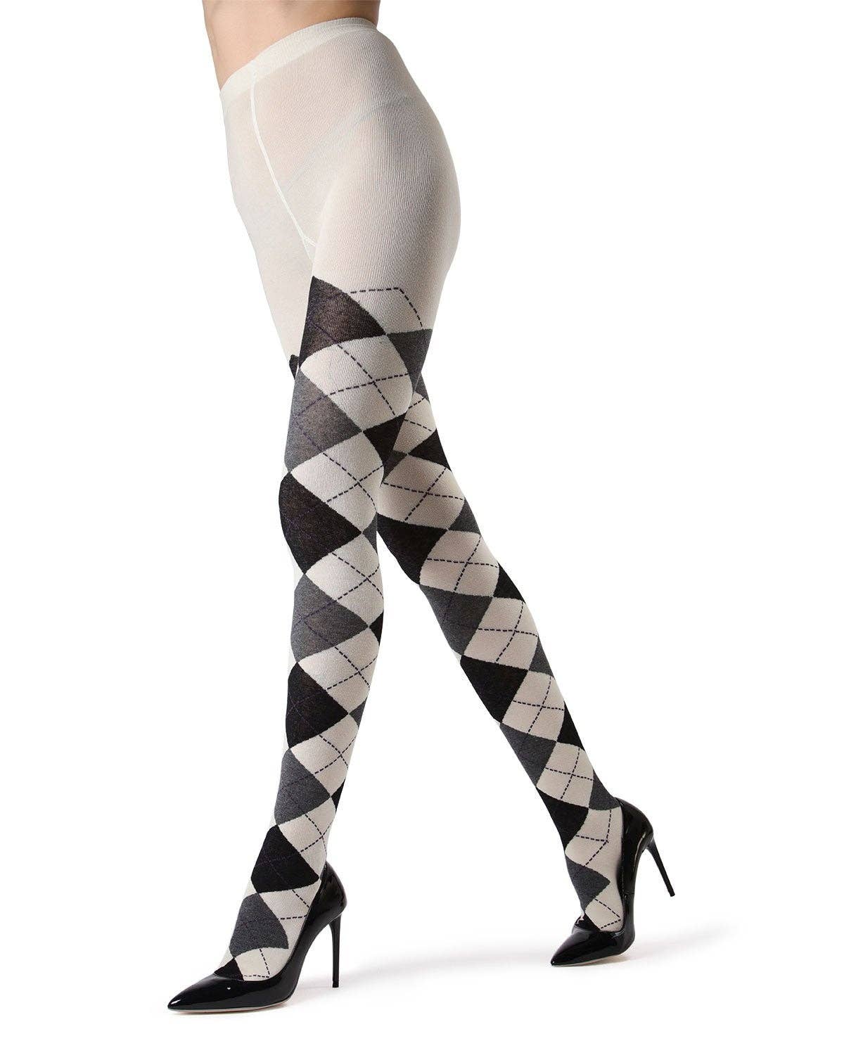 Infinity Classics International Inc. – wholesale Tights - Dam – MeMOi Strukturerad Argyle Tröja0