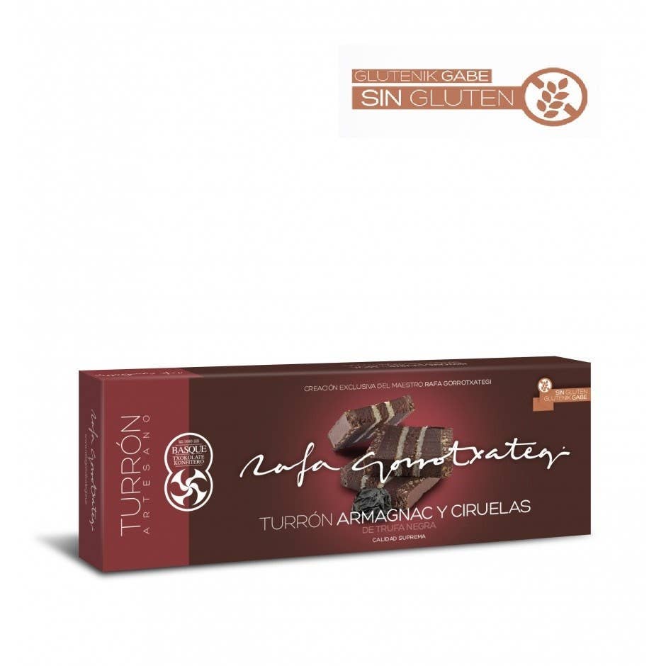 Made in Spain – Chocolate por atacado – Turrón de trufa negra com Armagnac e ameixas Rafa Gorrotxategi1
