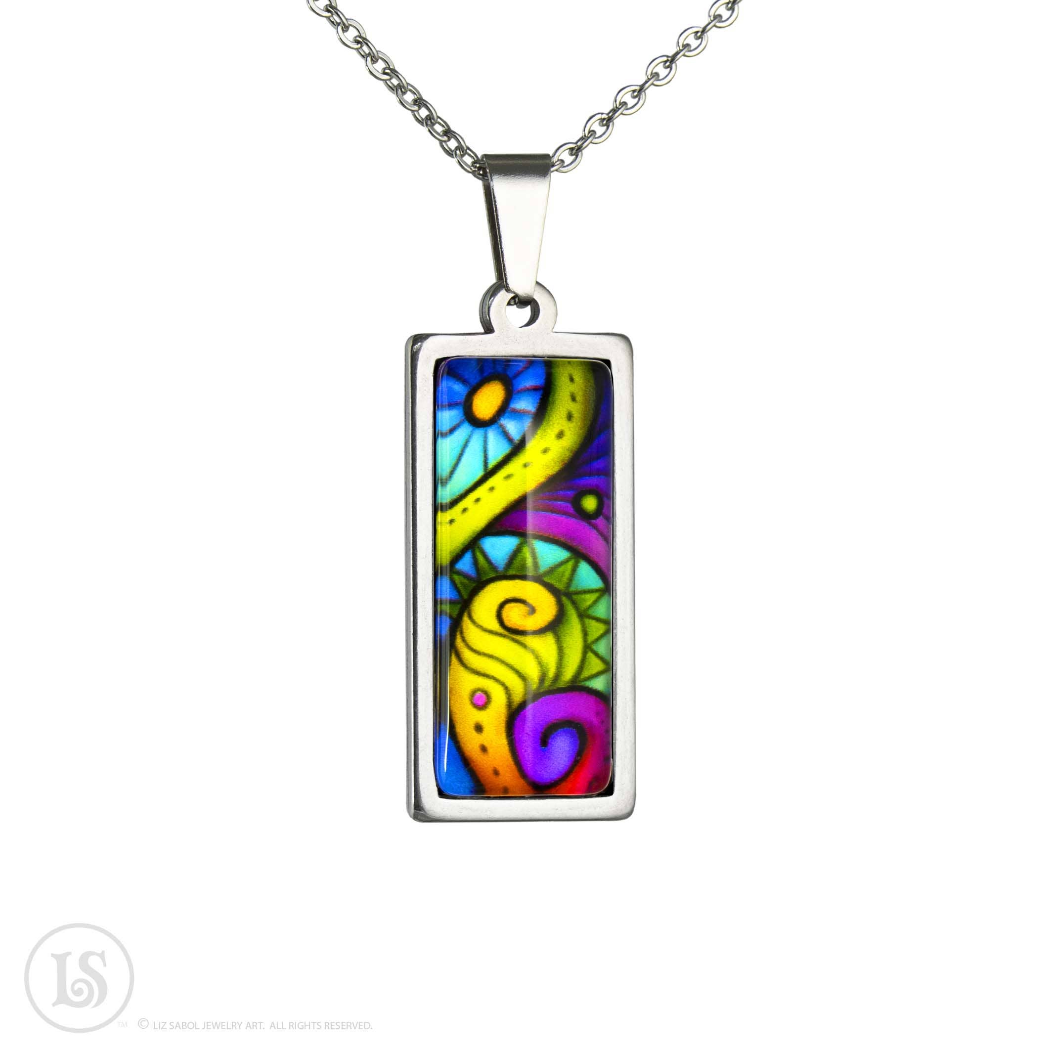 Liz Sabol Jewelry Art - Wholesale Halskettinghanger - Abstracte dromen #2 hanger0