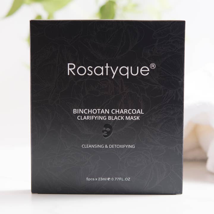 Rosatyque - Wholesale Skincare Face Mask - Rosatyque Binchotan Charcoal Clarifying Mask 5pack0