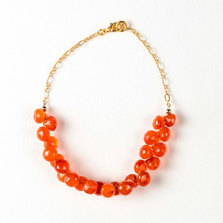 Carnelian Cuff Bracelet for wholesale by Be the Light Malas