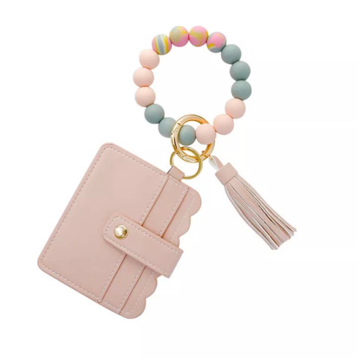 Mavi Bandz - Wholesale Keychain Bracelet - Wallet Wristlet Silicone Bead Tassel Keychains Women Girls7
