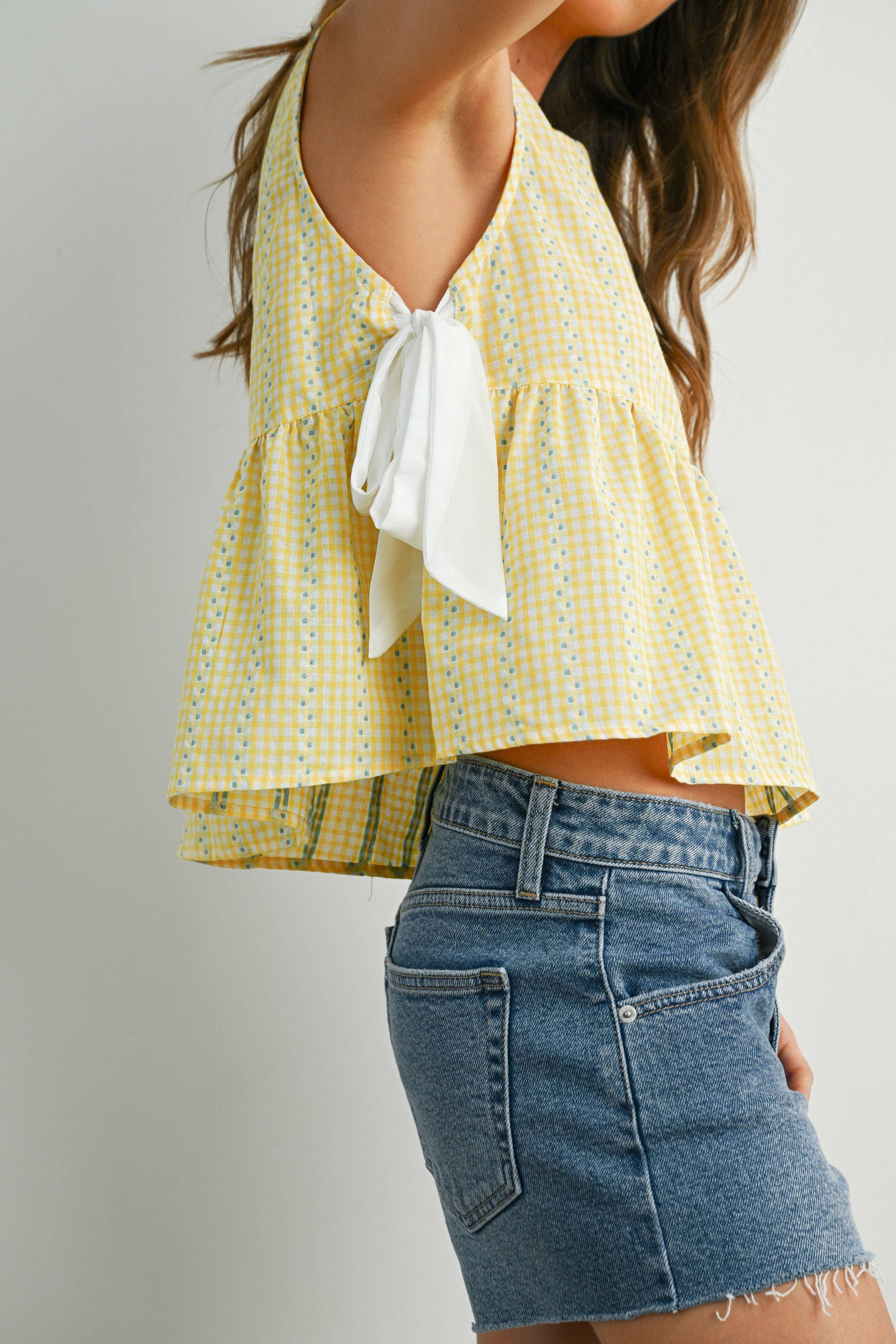 BUTTERMELON - Wholesale Blouse - Women's - Sky Meadow Peplum Top - BMT775022