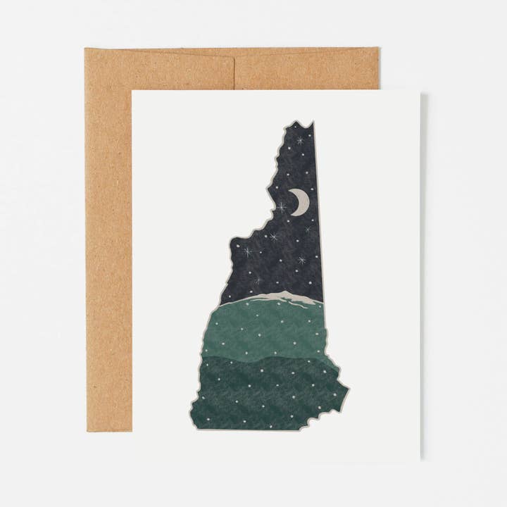 New Hampshire Card for wholesale by Lucky Penny Goods