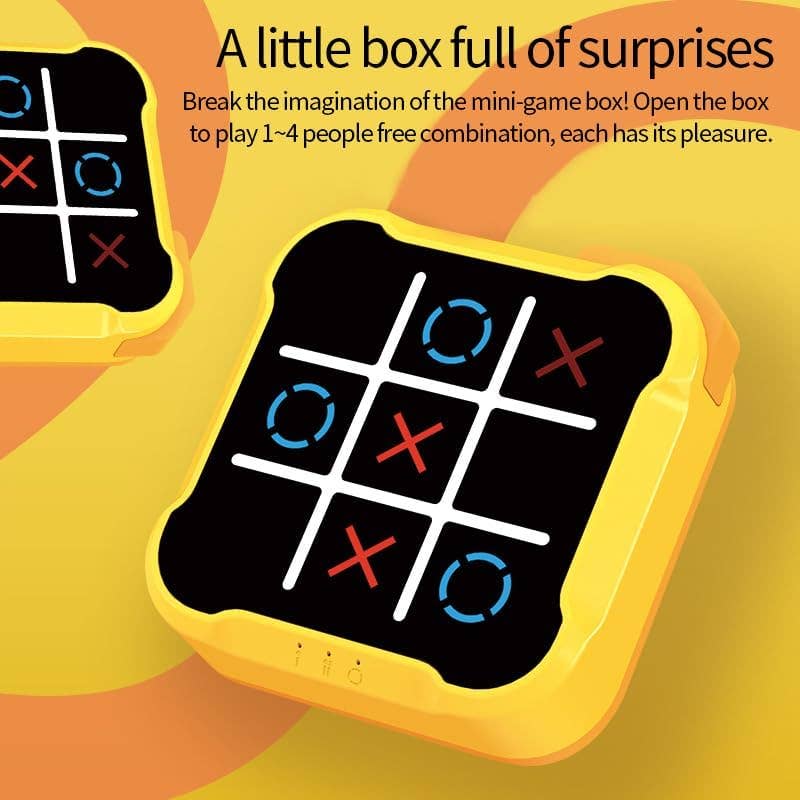 VIGOR - Venta al por mayor Juego de ingenio - Niños - Juego de Tic Tac Toe 4 en 1 - Consola educativa portátil1