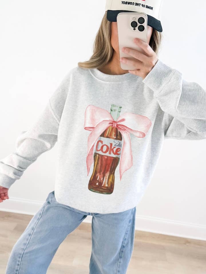 Poppy Willow & Co. - Wholesale Graphic Sweatshirt - Women's - Diet Coke graphic Crewneck1