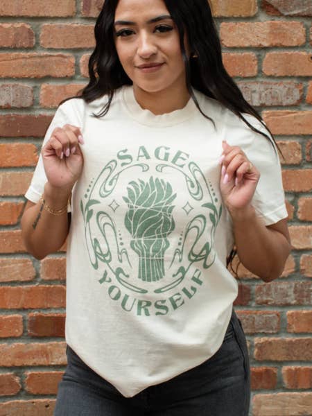 Camiseta Unisex Sage Yourself - Marfil para venta al por mayor de Modern Pastime