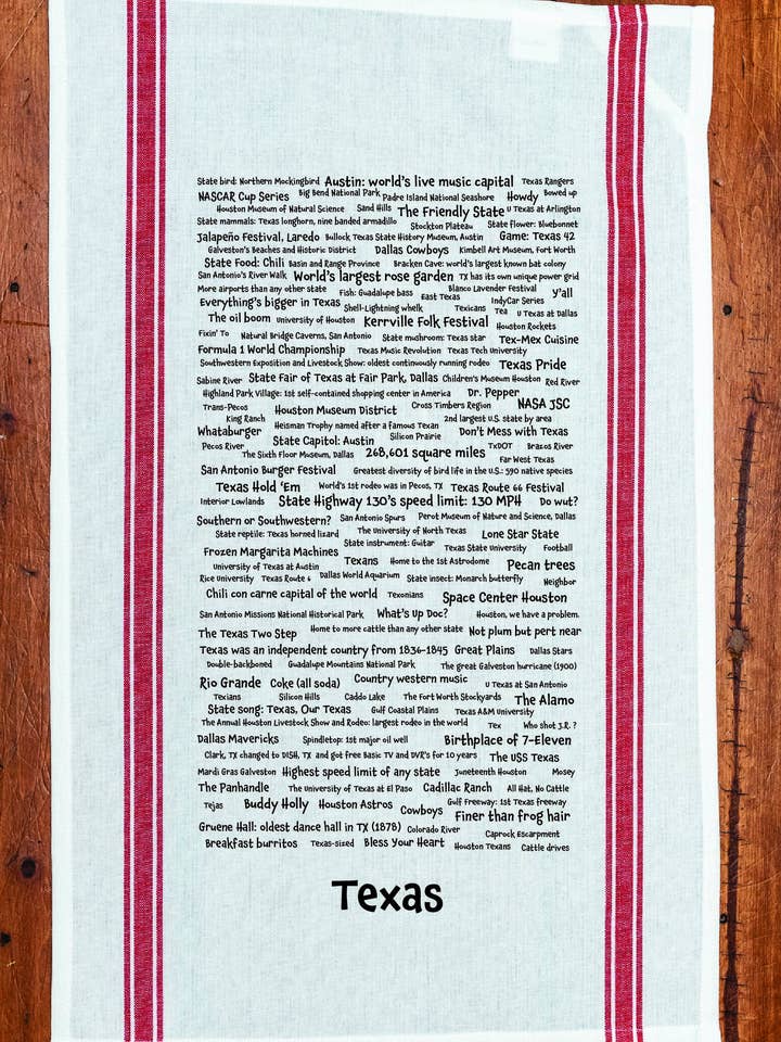 Texas Townie Tea Towel for wholesale by TownieSwag