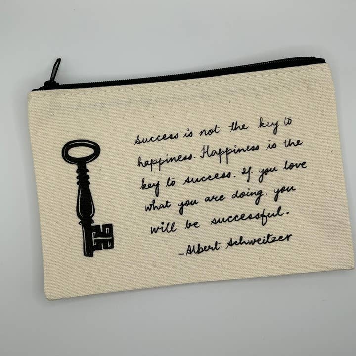 Albert Schweitzer Canvas Pouch for wholesale by Earthly Matters