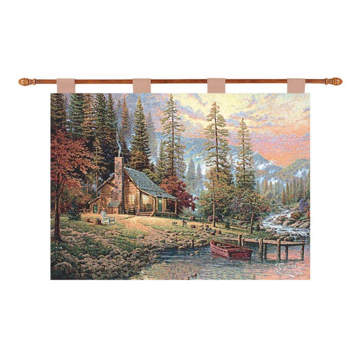 Ein friedlicher Rückzugsort - Kinkade - 36X26 Wandbehang für den Großhandel von Manual Woodworkers and Weavers, Inc.