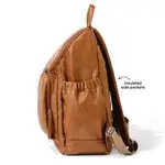 OiOi – bolsa para fraldas - Bebé por atacado – Mochila Signature Falpy - Pele Vegan Tan6