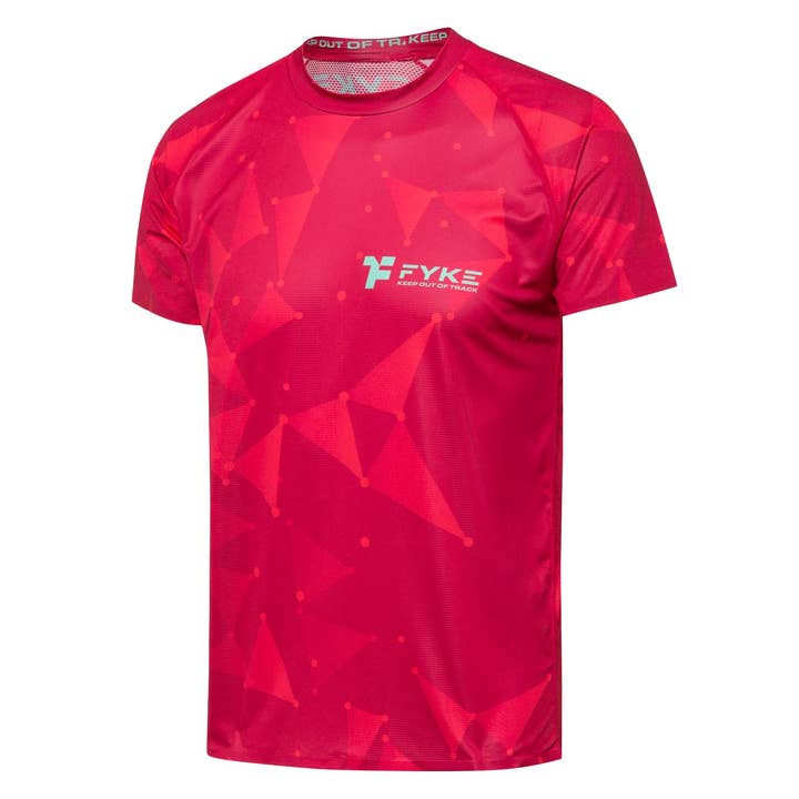 T-Shirt Homme Boost Rouge - Triangles pour la vente par Fyke