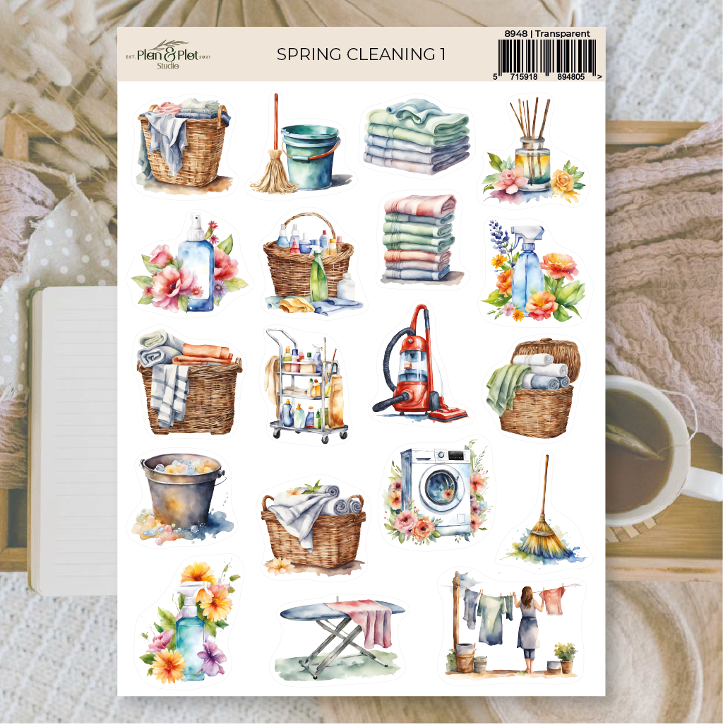 Plan & Plot Studio - Vente Autocollant - Nettoyage de printemps 1 | Autocollants0