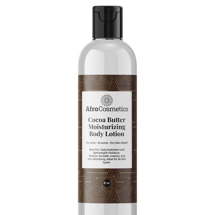 Moisturizing and Nourishing Body Lotion Cocoa Butter 8 oz for wholesale by AfroCosmetics & Culture