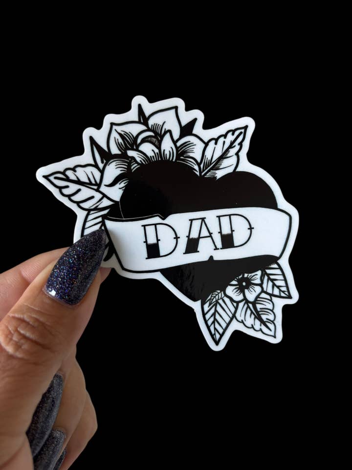 Dad Vinyl StickerĀ for wholesale by I Will Cut You Creations