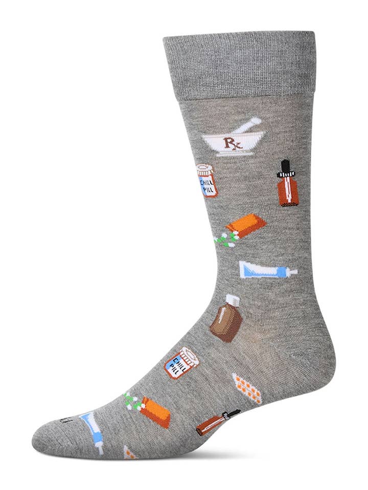 Med Gray Heather RX Men`s Bamboo Crew for wholesale on Faire