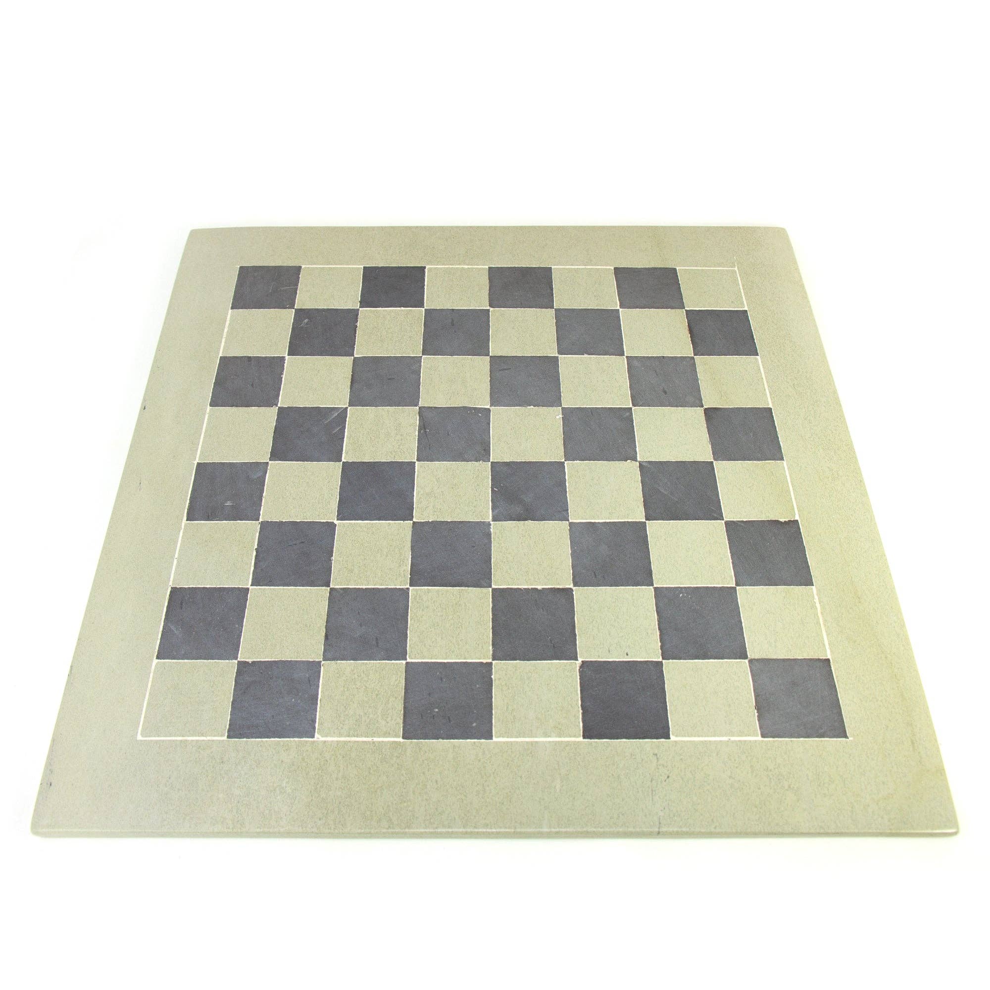 Global Crafts - Vendita all'ingrosso Giochi da tavolo - Set di scacchi intagliato a mano in pietra ollare in scatola - Pezzi a forma di animali della savana - Pietra grigia/naturale7