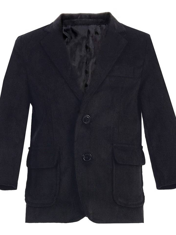 b-one inc - Wholesale Blazer - Kids - Boys' Corduroy Blazer Jacket with Elbow Patches RFL-J502