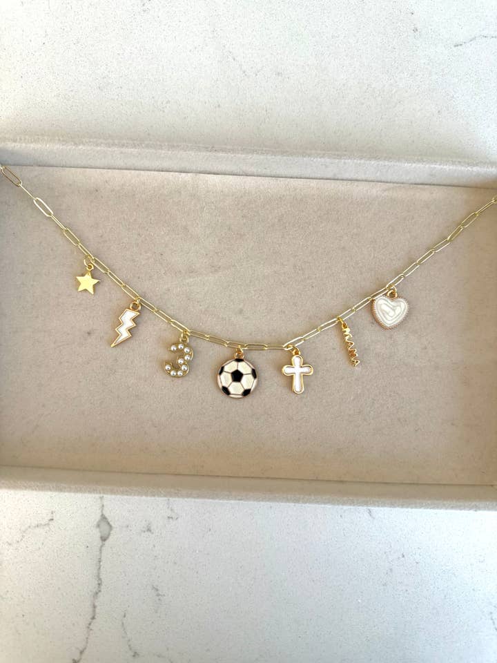 Soccer Charm Necklace for wholesale by Shop KPK Designs