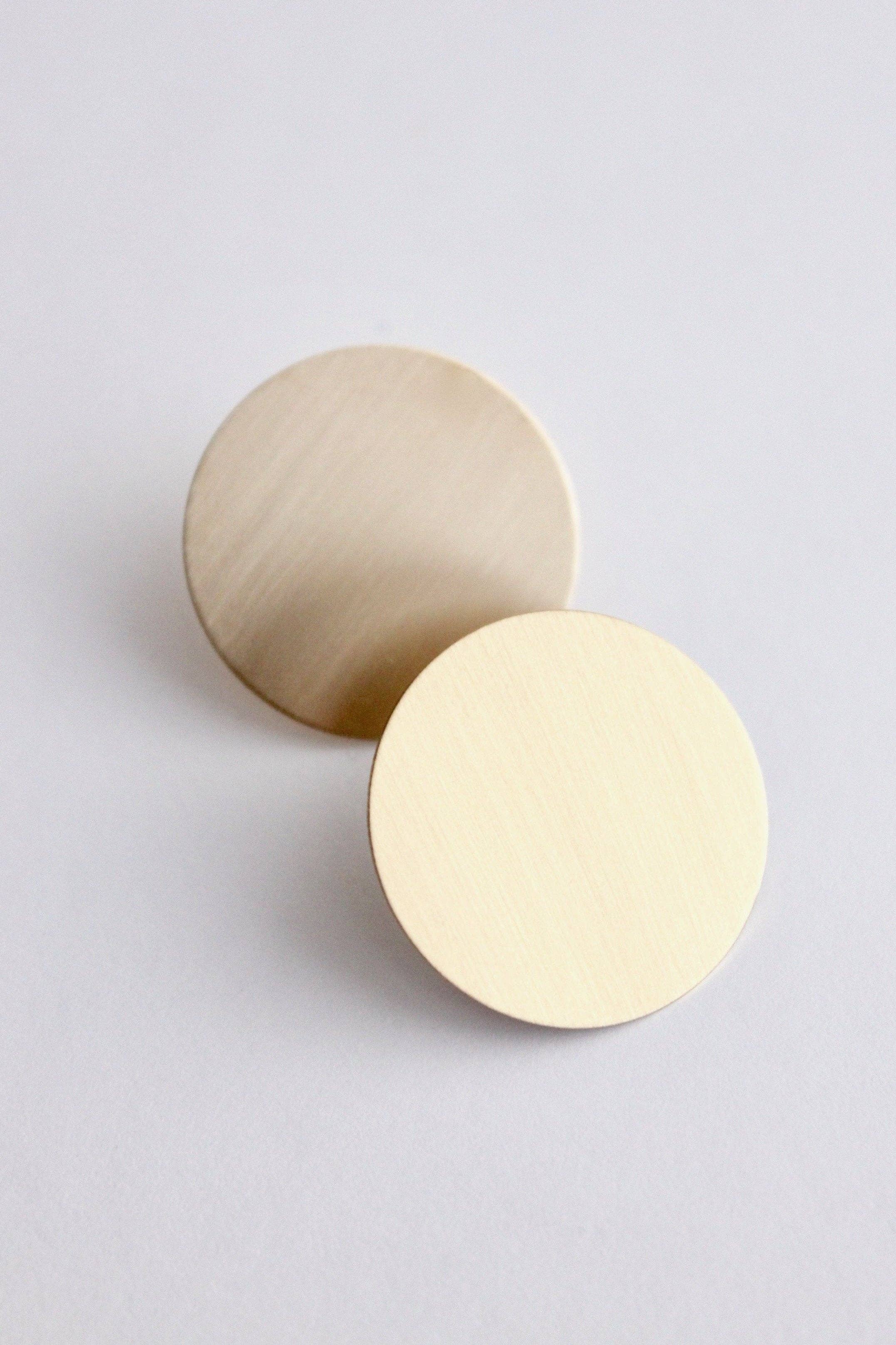 David Aubrey Jewelry - Wholesale Stud/Post Earrings - BRSE91 Brass disc post earrings