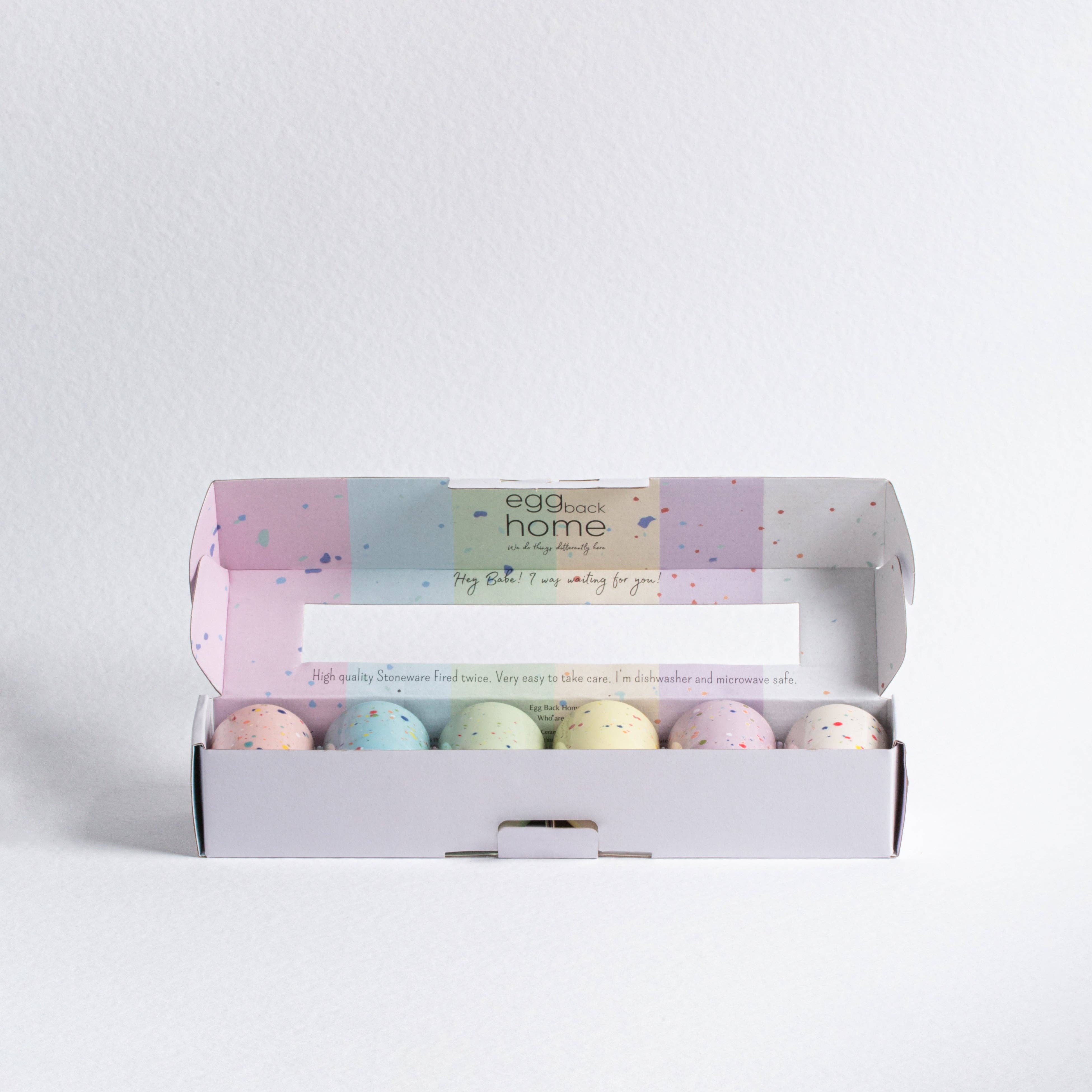 Egg Back Home - Wholesale Coffee/Tea Cup - New Party Espresso Cup / Egg Cup - Mix 6 Pieces1