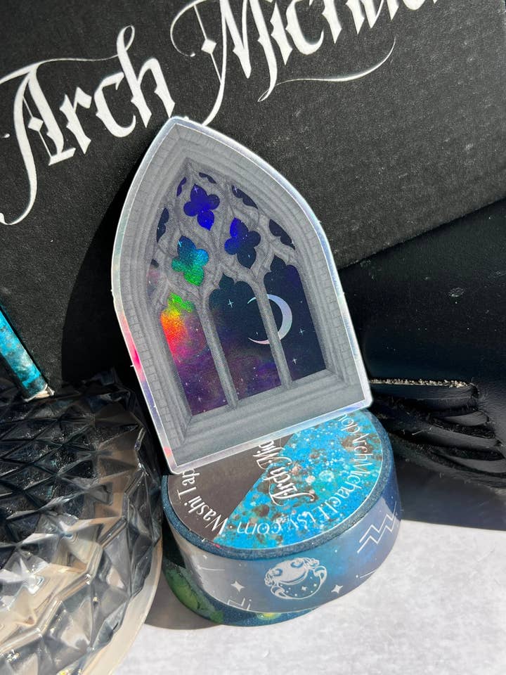 Gothic Arch Window Sticker for wholesale by Arch Michael