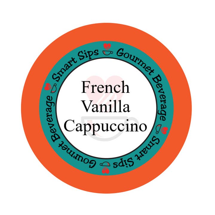 French Vanilla Cappuccino, Gourmet Latte Pods for wholesale by Smart Sips Coffee