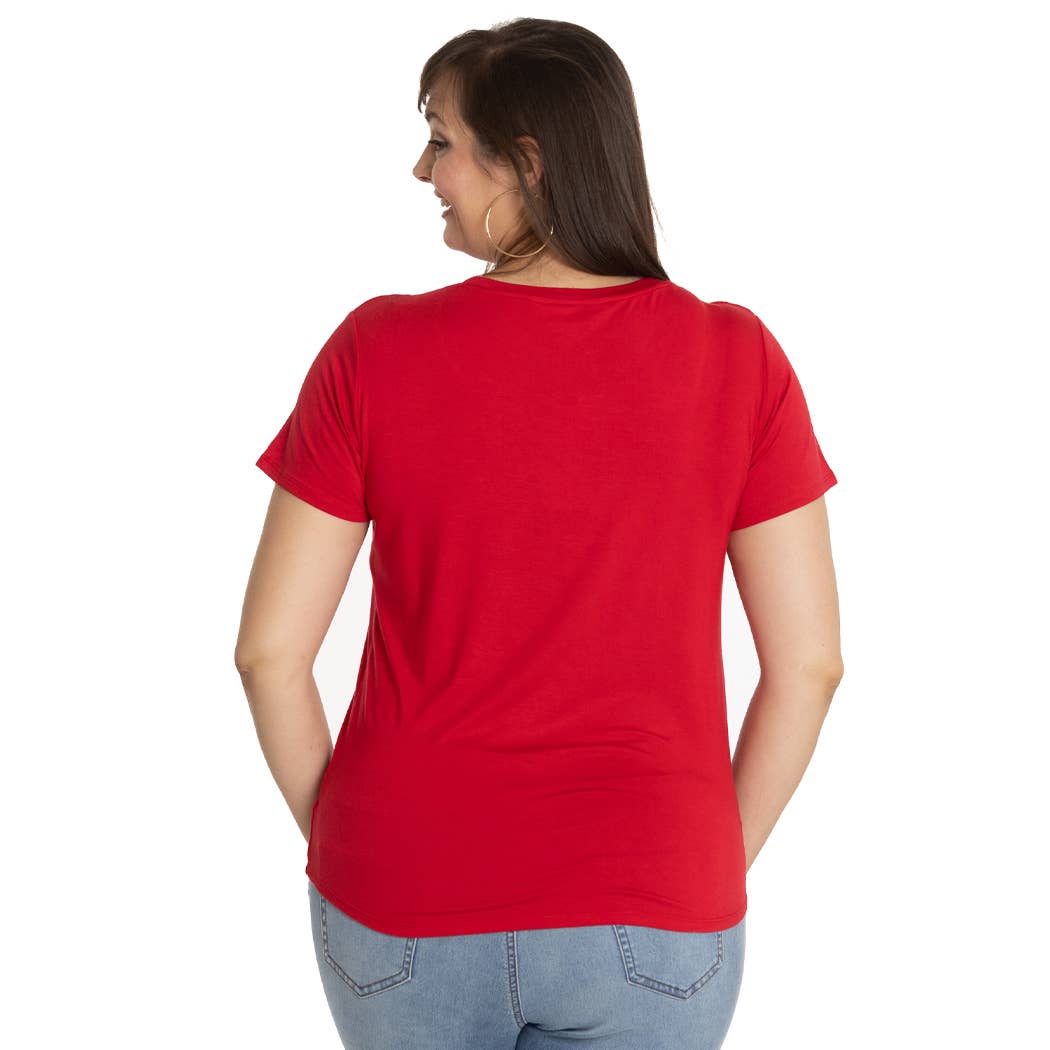 Flying Colors Apparel - Wholesale T-Shirt - Women's - The Scarlet Scoop Neck Tee21