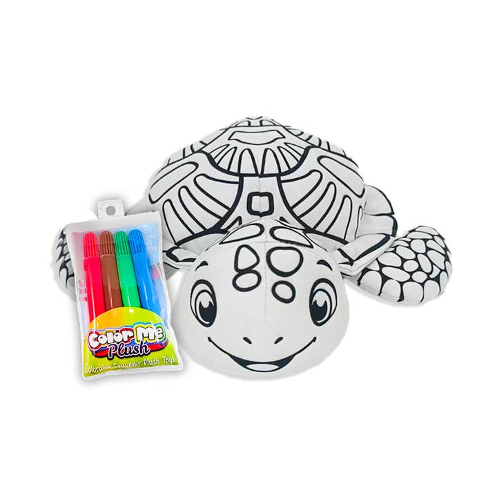 Tortue de mer en peluche Color Me™ 11" pour la vente par Plushology® by RGU