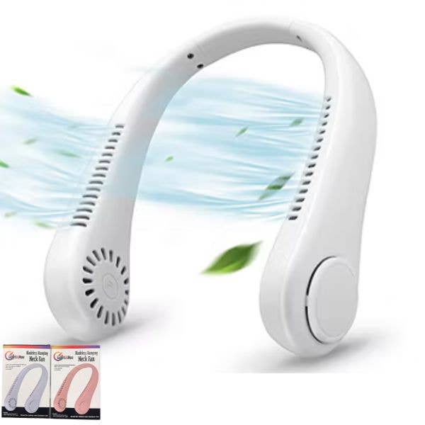 St. Louis Wholesale LLC - Wholesale Handheld Electric Fan - Gadgets & More - #11072 - Bladeless Hanging Neck Cooling Fan