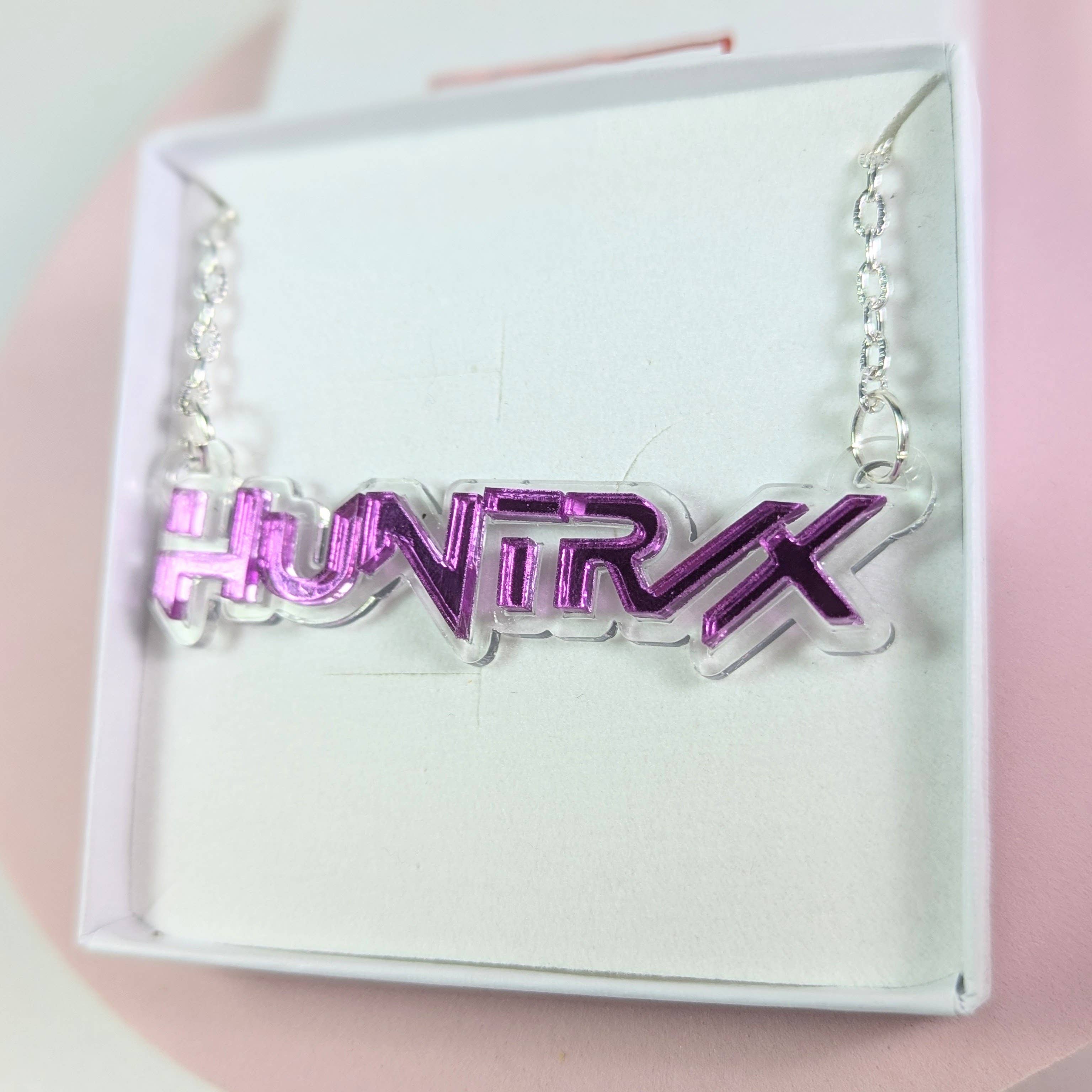 Chikai Shop – Großhandel Kette mit Anhänger/Charm – Huntr/x Kpop Dämonenjäger Halskette Acryl, Kpop Schmuck5