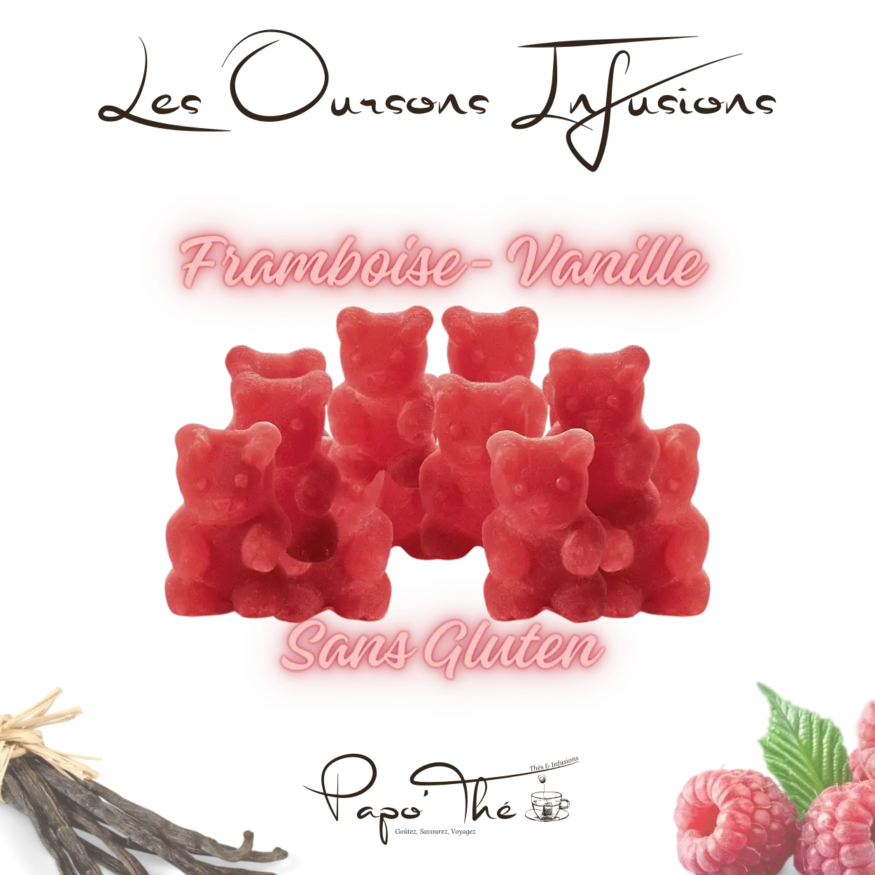 Papo'thé – wholesale Loose tea – Ourson Infusion - tea bear: 17 flavors x10012