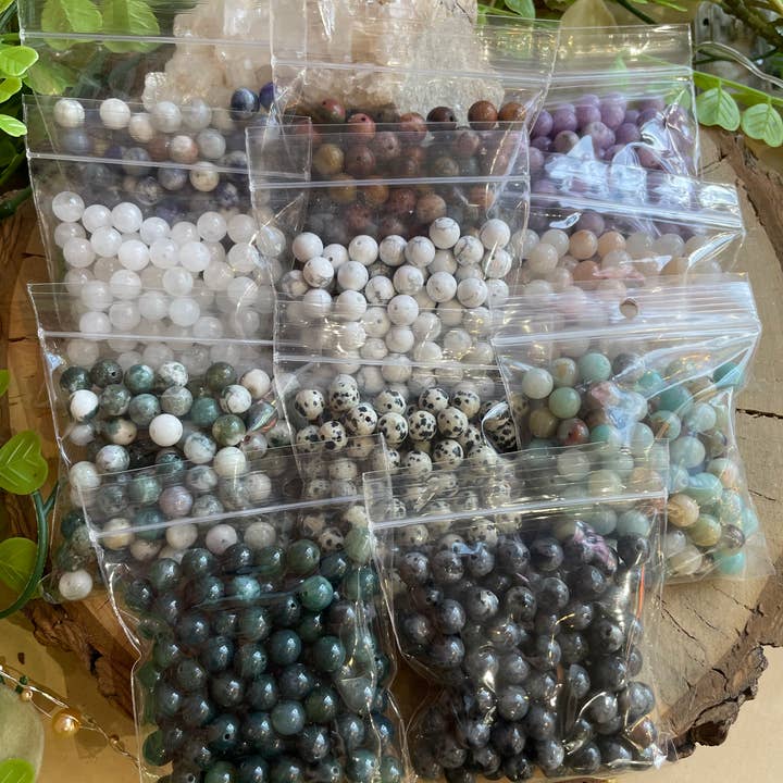 Tangled Up In Hue - Vente Kit de bricolage - Kit de collier Mala DIY avec perles en pierre véritable