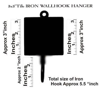 KNOBCO - Wholesale Wall Hook - Multicolor Square Shape Handmade Colorful Ceramic Coat Hook Towel Hook, Decorative Wall Hook, Coat Hanger Keys Hook, Embossed Hook8