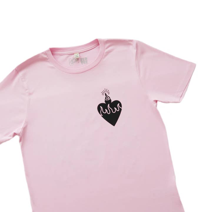 Cousins Collective - Wholesale Screen printed t-shirt – unisex - Tattoo Flash Printed Unisex T-shirt - Black/Pink/White/Grey1