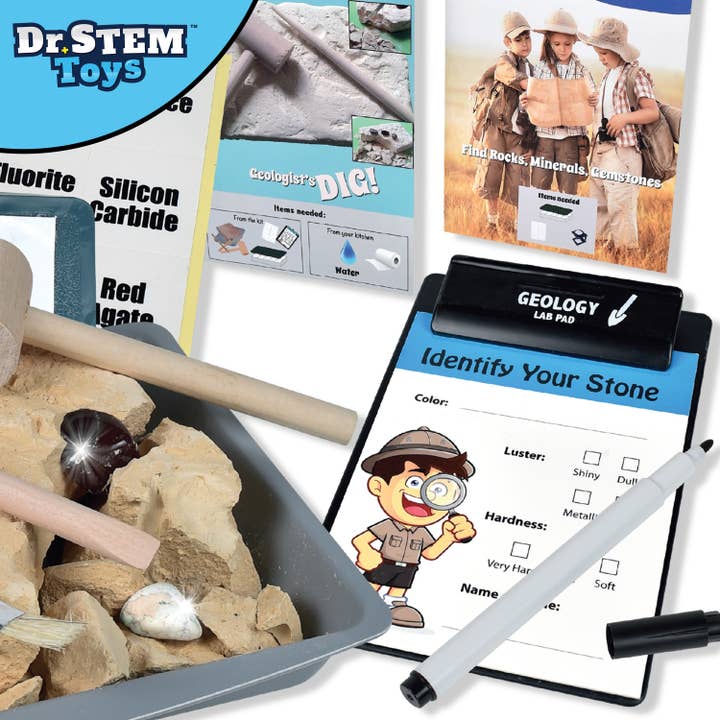 Thin Air Brands - Wholesale Toy Set - Kids - Discovery Rock & Gem Dig set